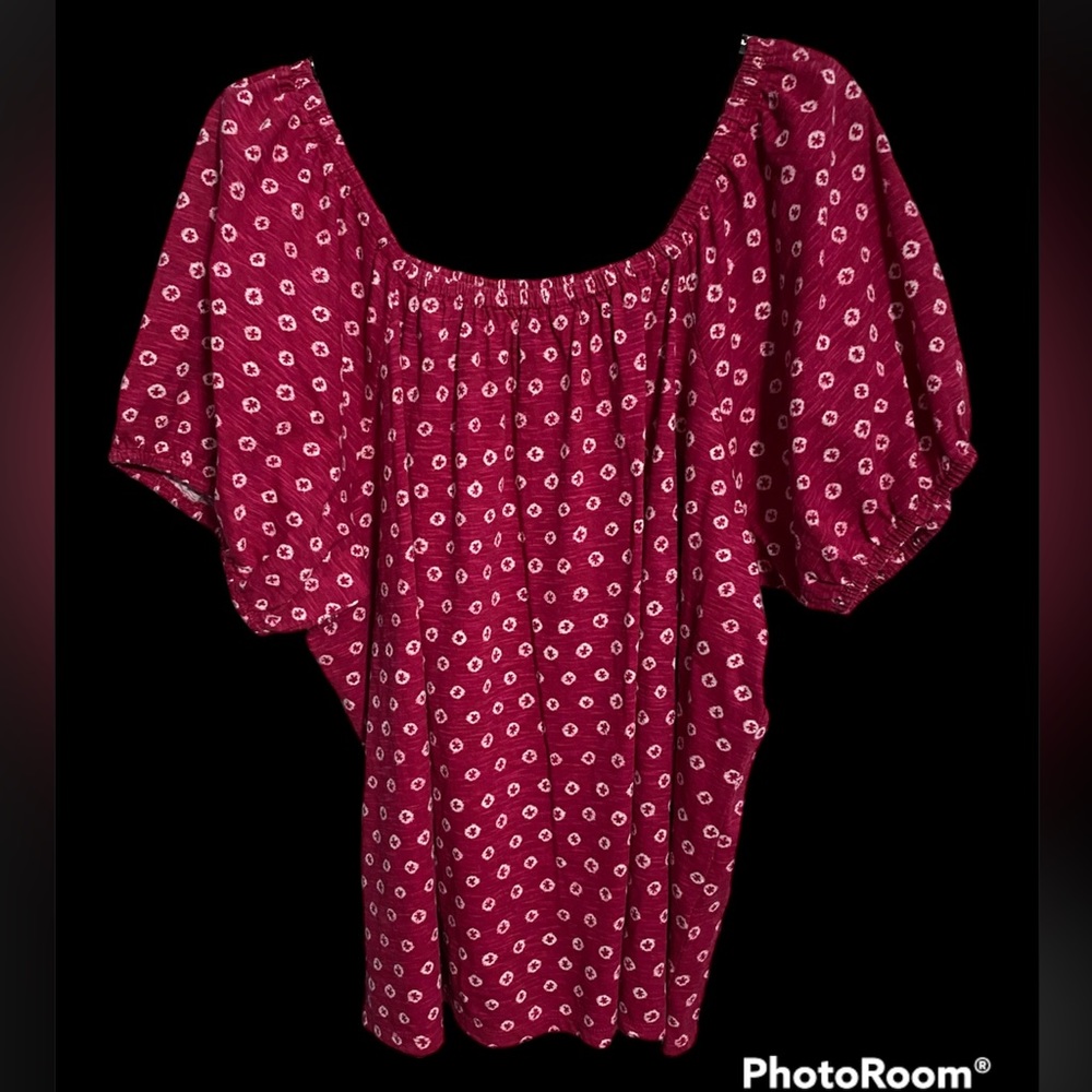 NWT•Style & Co Women’s On/Off Shoulder top sz 3X